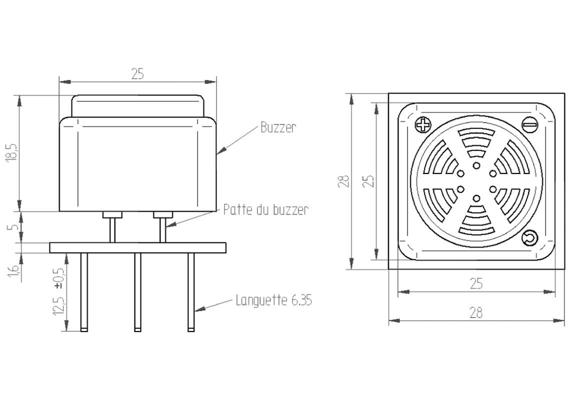 Interior buzzer for movement of doors for bus and coach